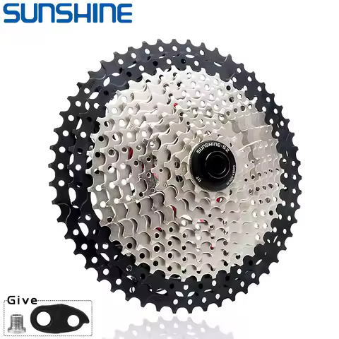SUNSHINE Bicycle Cassette 8/9/10/11/12Speed MTB Sprocket 11T-32T/36T/40T/42T/46T/50T/52T HG Structur