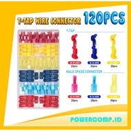 T Tap Wire Connectors Kit - Electrical Connectors Kit - Spade Terminals - Quick Splice Disconnect Wi
