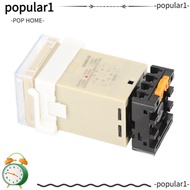 POPULAR Time Relay, 0.01S-99H99M DH48S‑2Z Digital Time Relay, Precision Timing with Socket Base 220V