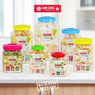 Lionstar Plastic Cracker Jar, Hugo Round & Square Jar 3L, 4L, 6L, 8L, 10L, 12L, 15L, 20L