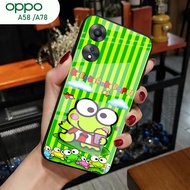[A36] Oppo A58 Case A78/ - Oppo A58 Glitter Glass Softcase A78/ Oppo A58 Mobile Phone Case A78/ - Op