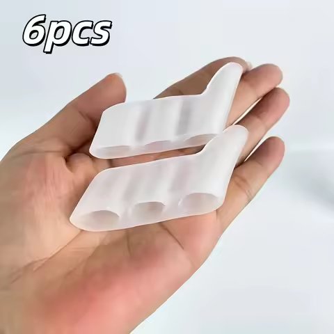 6pcs Silicone Toe Protectors - Comfort Fit & Pressure Relief from Shoes for Sensitive Feet, Unscente