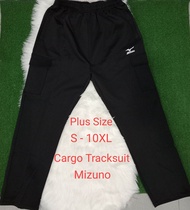 Plus Size S-10XL Cargo Tracksuit Mizuno Size Besar Seluar Kargo Sukan Seluar Sukan Bayak Pocket Tracksuit Tahan Lasak Jogging Pants