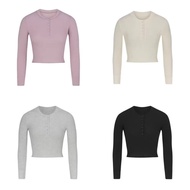 Slimming Skims Kadesan Long Sleeve Waffle Knit T-Shirt