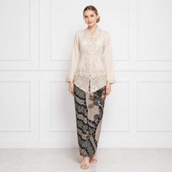 Mocha Embroidered Kebaya Matching S - 5L 666 Kebaya Baju Raya