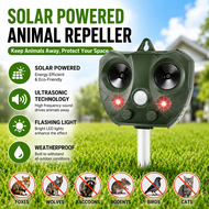Outdoor Ultrasonic Bird and Rat Repeller Waterproof Multi-frequency Solar Deterrent Device