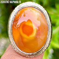 Natural Plum Agate Agate Ring