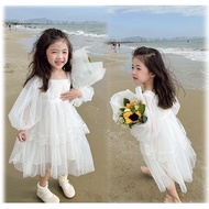 Kids Dress for 1 2 3 4 5 6 7 8 Years Old Girls Birthday Weddnig Party Fashion Cute Mesh Dresses for Girls Sweet Casual Dresses Children Girl Photo Shoot Dress