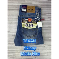 Seluar Jeans TEXAN Skinny Unisex 100% Original 810_H18_WLB_Warna Muda