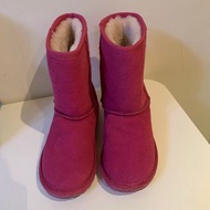 EMU Australia桃粉色保暖毛毛雪靴JP18/UK12