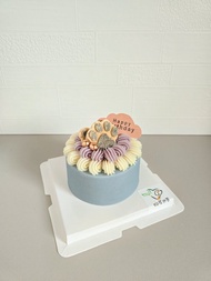 4吋寵物蛋糕 生日蛋糕 幸福腳印款 可自取