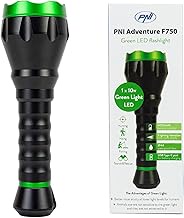 PNI Adventure F750 Green Light Aluminium Torch, LED 10 W, 500 lm, up to 850 m, IP44, 4000 mAh Batter