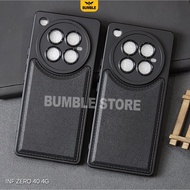 Bumble - Infinix Zero 40 4G Infinix Zero 20 Infinix Zero 30 4G Case Leather Pro Black Softcase Infin