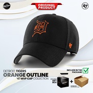 47 Hat MLB Detroit Tigers MVP Cap Black ORANGE | Navy ORANGE | FREE GIFT BOX