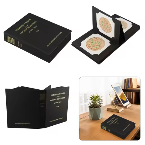 38 Plates Ishihara Color Blindness Test Book 2024 New Optometry Vision Screening Tool For Red Green 