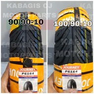JOURNEY TUBELESS TIRE 90/90-10 100/90-10 FOR BURGMAN STREET WITH FREE PITO AND SEALANT