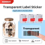 NIIMBOT B21/B1/B3S Transparent Label Printing Paper Name Sticker