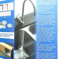 Kitchen Sink Kossai K12050B, Bak Cuci Piring 2 Lubang Dalam Stainless