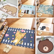 HL0525 Anti Slip Home Decor Foot Mat Size 40 x 60 cm Character Motif Bedroom Bathroom Mat Y1655