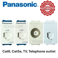 PANASONIC LAN outlet, Cat6, Cat5e, TV, Telephone outlet