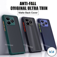 KK Realme C63 2024 Transparent Matte Casing for Realme C63 4G RealmeC63 C 63 63C NFC 4G 5G 2024 Shoc