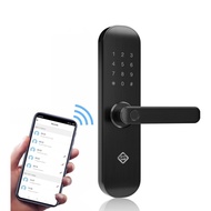 (SG shop) PINEWORLD E202 Tuya WiFi and Bluetooth Smart Lock, Fingerprint keyless Entry Door Lock, ke