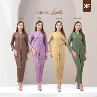 Kurung Laila Labuh Sulam Cotton