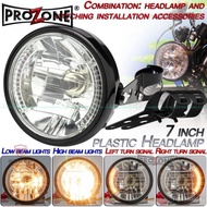 Beibei Selection🔥{Factory Direct Sales Suzuki Kawasaki Harley Locomotive 23cm Headlight H4 Angel Rin