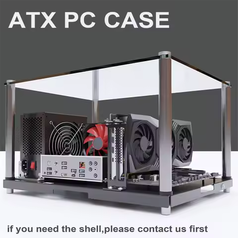 ABVS PC Test Open Chassis Rack Bench Open Frame DIY Gaming Computer Open Case Support Motherboards A