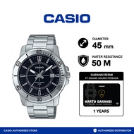 Casio Jam Tangan Pria MTP-VD01D-1CVUDF Original Analog Silver