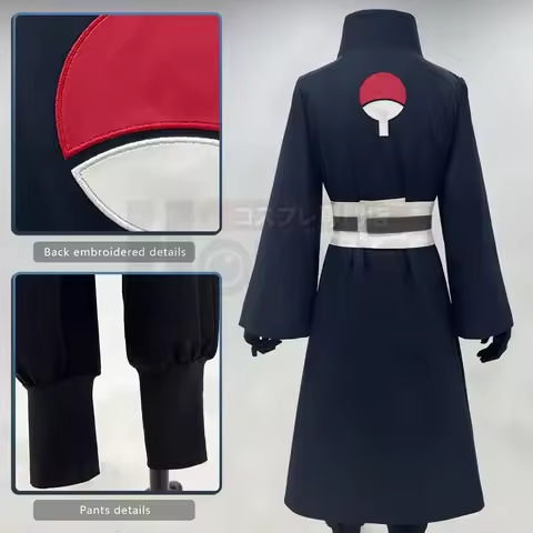 2026 Anime Uchiha Obito Cosplay Costume Coat Elastic Pants Belt Gloves Cos Convention Gift Adult Ver