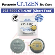 Panasonic Rechargeable Battery for Citizen Eco Drive 295-6900 (CTL920F/Short Foot) Replacement Solar Batteries Watch