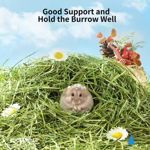 300g Timothy Hay Natural Hamster Bedding Small Animal Nesting Bedding Straw Habitat Decor for Dwarf 