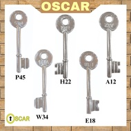 Grill Key Kunci Grill A12 E18 H22 N16 W34 P45 untuk Mortise lock Sun hook lock
