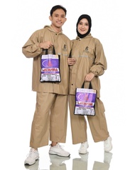 Mantel Jas Hujan Kuat Tebal Anti Rembes Kwalitas Premium Lapis Press Sealer Pria Wanita