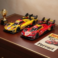 Bburago 1:64499P- Bburago 1:64 Ferrari 499P dengan Kotak Akrilik - Hadiah Mainan Koleksi untuk Kanak
