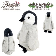 預購 日本品牌 BESTEVER Wild Animal Pencil Case Emperor Penguin  皇帝企鵝 / 小帝企鵝 毛絨公仔 / 筆袋  / 收納袋
