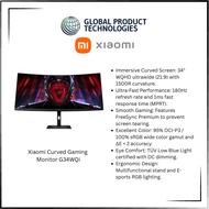 Xiaomi Mi Curved Display G34WQi 34" Gaming Monitor | WQHD | 180Hz | 1ms | Flicker Free AMD Freesync