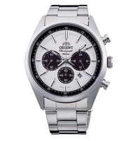 ORIENT 東方 Neo70's neo-Seventies WV0041TX Solar Chronograph Watch Milky White 白面熊貓 [日本版]