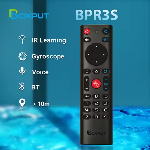 BPR3S BT Air Mouse Voice Function IR learning TV 2.4G Wireless Remote Controller With Gyroscope for 