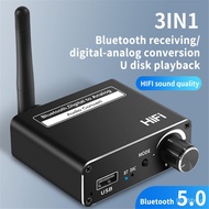 Digital To Analog 192kHz DAC Converter Wireless Bluetooth 5.0 With Headone Optical Coaxial Amp 3.5mm Support B Audio Ada