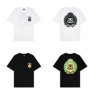 Stussy 2023春夏新款斯圖西潮流 皇冠👑雙S數碼圖案印花短袖T恤
