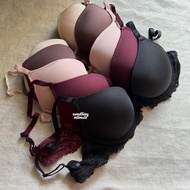 H&M MEL Dusty Blue Padded Cotton Tshirt Bra Import Hnm Leftover Export Branded BH Pushup Pepper Smal