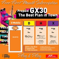 Umobile Prepaid GX30 Unlimited Internet