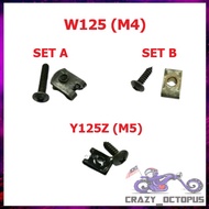 M4 &amp; M5 Universal Motorcycle Cover Set Body Screw Clip Set car (M5 &amp; M4 x16) Y15ZR/LC135/EX5/DREAM/SRL/FZ/NVX/RS150R/RFS