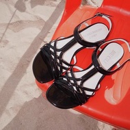 鬆弛夏日 非對稱羅馬編織涼鞋 手工製