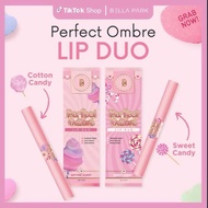 Lipmatte Ombre 2in1 by Bella Park Lip Duo Perfect Ombre code Cotton Candy and Sweet Candy Lipstick M