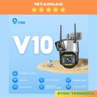 V380 V10 CCTV Outdoor Camera HD Wi-Fi Waterproof Security Camera Dual Lens Motion Tracking