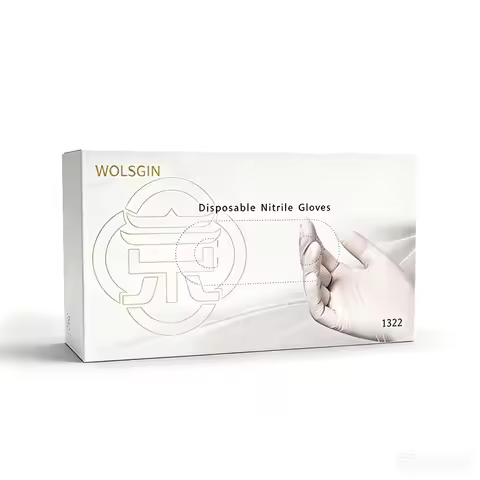 White Disposable Nitrile Gloves Nail Art Pet Bathing Disposable Nitrile Gloves Home Cleaning Tattoo 