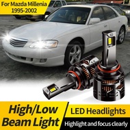 2PCS Canbus 9005 LED Headlight HB3 High Low Beam 9006 HB4 Front Lamp For Mazda Millenia 1995-2002 60